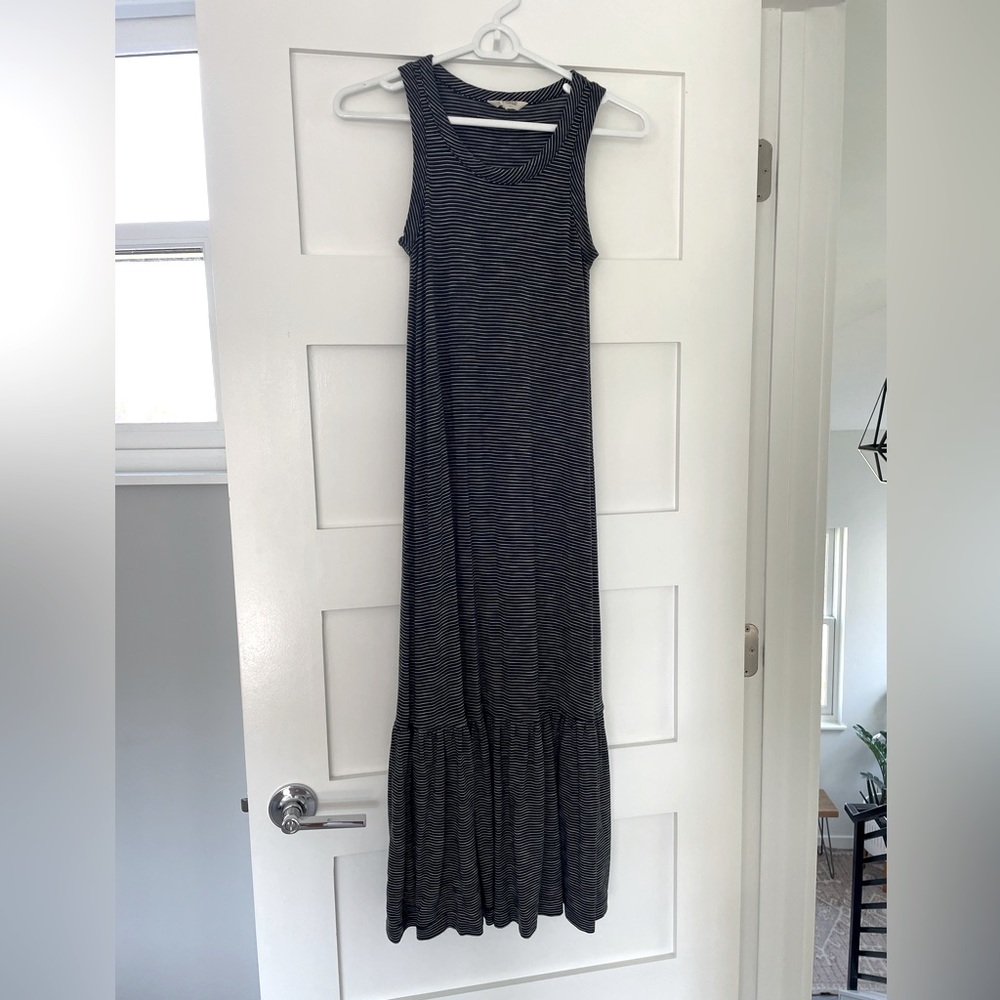 Madewell Cotton Long Striped Dress - XXS